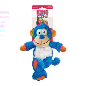 Kong Cross Knots Mono Azul de Peluche con Cuerda Interior para Perro, Mediano/Grande Kong Cross Knots Mono Azul de Peluche con Cuerda Interior para Perro, Mediano/Grande
