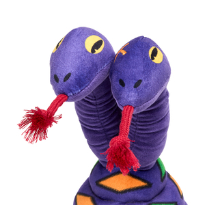 Bootique Halloween Serpiente Dos Cabezas de Peluche para Perro, Mediano