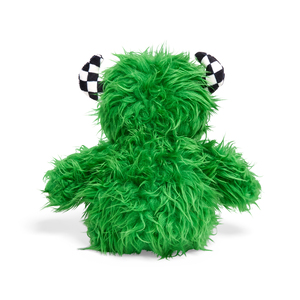 Bootique Halloween Monstruo Verde de Peluche con Pelota para Perro, Mediano
