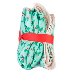 Latipaw Holiday Cobija de Felpa Estampado de Muérdago para Perro, Unitalla