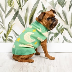 Youly Fall Apparel Suéter Patrón Luna y Estrellas para Perro, X-Chico Youly Fall Apparel Suéter Patrón Luna y Estrellas para Perro, X-Chico