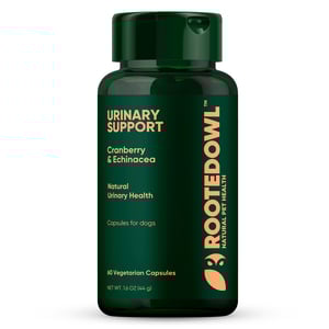 Rooted Owl Urinary Support Suplemento Alimenticio para Cuidado Urinario para Perros, 60 Cápsulas Rooted Owl Urinary Support Suplemento Alimenticio para Cuidado Urinario para Perros, 60 Cápsulas