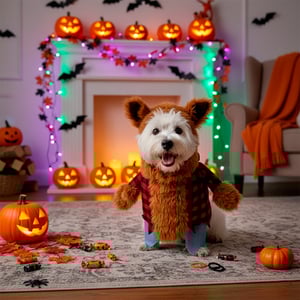 Bootique Halloween Disfraz Hombre Lobo para Perro, Mediano Bootique Halloween Disfraz Hombre Lobo para Perro, Mediano