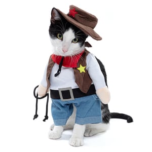 Bootique Halloween Disfraz de Vaquero para Gato, Grande/X-Grande Bootique Halloween Disfraz de Vaquero para Gato, Grande/X-Grande
