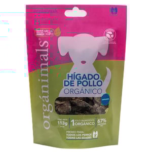 Orgánimals Masticable de Hígado de Pollo Orgánico para Perro Todas las Etapas de Vida, 113 g Orgánimals Masticable de Hígado de Pollo Orgánico para Perro Todas las Etapas de Vida, 113 g