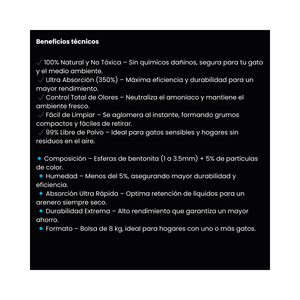 Bio Stones Arena Aglutinante de Bentonita Aroma Lavanda para Gato, 4 kg