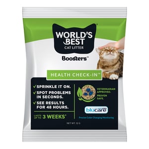 World's Best Health Check In Monitor de Salud Urinaria Aditivo para Arena de Gato, 12 g World's Best Health Check In Monitor de Salud Urinaria Aditivo para Arena de Gato, 12 g