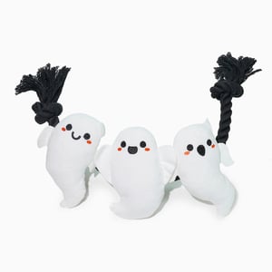 HugSmart Halloween Juguete de Cuerda con Peluches Diseño Fantasmas para Perro, Mediano HugSmart Halloween Juguete de Cuerda con Peluches Diseño Fantasmas para Perro, Mediano