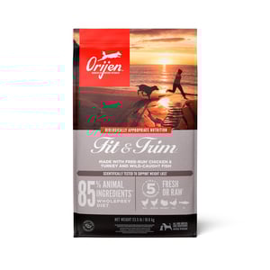 Orijen Fit & Trim Alimento Natural Reducción de Peso para Perro Receta Pollo, Pavo y Pescado, 10.6 kg Orijen Fit & Trim Alimento Natural Reducción de Peso para Perro Receta Pollo, Pavo y Pescado, 10.6 kg