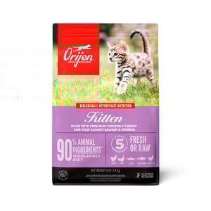 Orijen Alimento Natural para Gatito Receta Pollo, Pavo, Salmón y Arenque, 1.8 kg Orijen Alimento Natural para Gatito Receta Pollo, Pavo, Salmón y Arenque, 1.8 kg