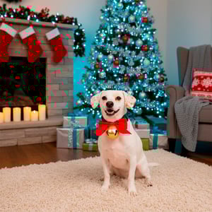 Merry Makings Holiday Collar Decorativo Verde con Cascabel Gigante para Perro, Grande/X-Grande Merry Makings Holiday Collar Decorativo Verde con Cascabel Gigante para Perro, Grande/X-Grande