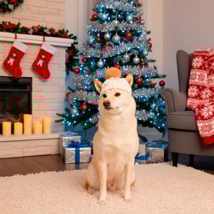 Merry Makings Holiday Gorro Blanco Tipo Chenilla para Perro, X-Chico/Chico Merry Makings Holiday Gorro Blanco Tipo Chenilla para Perro, X-Chico/Chico