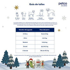 Merry Makings Holiday Juguete de Cuerda Diseño Santa Claus para Perro, Chico