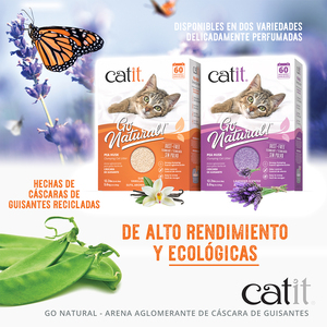 Catit Go Natural Arena Natural Aglutinante con Aroma a Lavanda para Gato, 5.6 kg