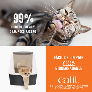 Catit Go Natural Arena Natural Aglutinante con Aroma a Lavanda para Gato, 5.6 kg