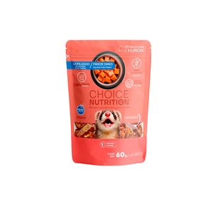 Choice Nutrition Premios de Salmón Liofilizado para Hurón, 60 g Choice Nutrition Premios de Salmón Liofilizado para Hurón, 60 g