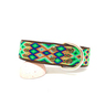 B&Kolor Collar de Piel Diseño Tejido Artesanal con Hebilla Color Verde para Perro, Grande B&Kolor Collar de Piel Diseño Tejido Artesanal con Hebilla Color Verde para Perro, Grande