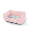 Modern Threads Cama Rectangular Bordes Diseño Pata de Gallo Rosa para Perro, Mediano Modern Threads Cama Rectangular Bordes Diseño Pata de Gallo Rosa para Perro, Mediano