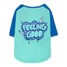 Youly Spring Summer Playera Azul Estampado Feeling Good para Perro, Grande Youly Spring Summer Playera Azul Estampado Feeling Good para Perro, Grande