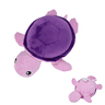 Nisoger Under The Water Tortuga Morada de Peluche con Aletas Crepitantes para Perro, Mediano Nisoger Under The Water Tortuga Morada de Peluche con Aletas Crepitantes para Perro, Mediano