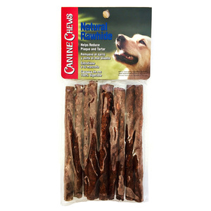 Canine Chews Carnaza para Perro Stick Granulado Sabor Carne de 12 cm, 10 Piezas