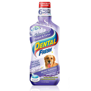 Dental Fresh Enjuague Removedor de placa y sarro para Perro y Gato, 503 ml