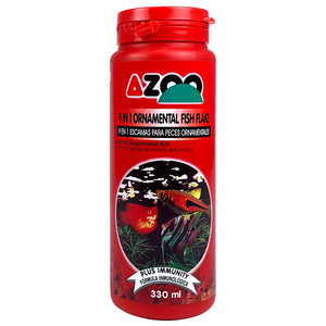 Azoo 9 en 1 Alimento Tipo Hojuela para Peces de Ornato Tropicales, 45 g