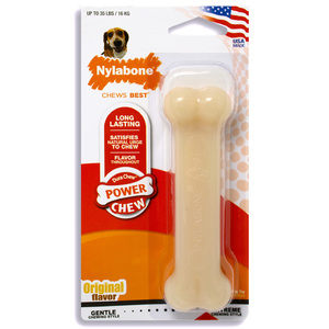 Nylabone Power Chew Juguete Masticable Diseño Hueso Sabor Original para Perro, Mediano