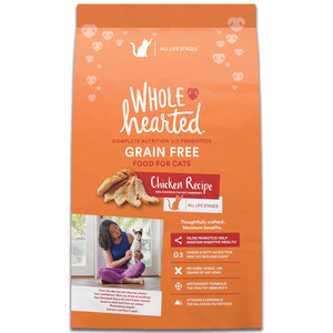 WholeHearted Libre de Granos Alimento Natural para Gato Todas las Edades Receta Pollo, 2.2 kg