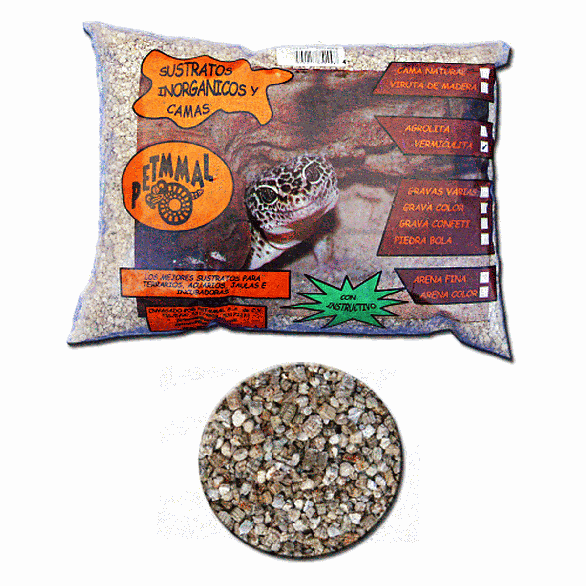 Petmmal Sustrato Inorgánico de Vermiculita, 500 g
