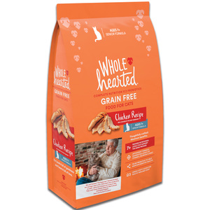 WholeHearted Libre de Granos Alimento Natural para Gato Senior Receta Pollo, 5.4 kg