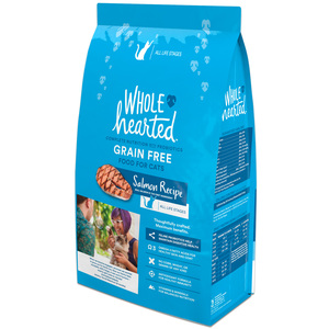 WholeHearted Libre de Granos Alimento Natural para Gato Todas las Edades Receta Salmón, 5.4 kg