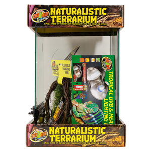 Zoo Med NT-2TMX Kit de Reptiles con Terrario Vertical, 34.3 cm Largo x 33 cm Ancho x 49 cm Alto