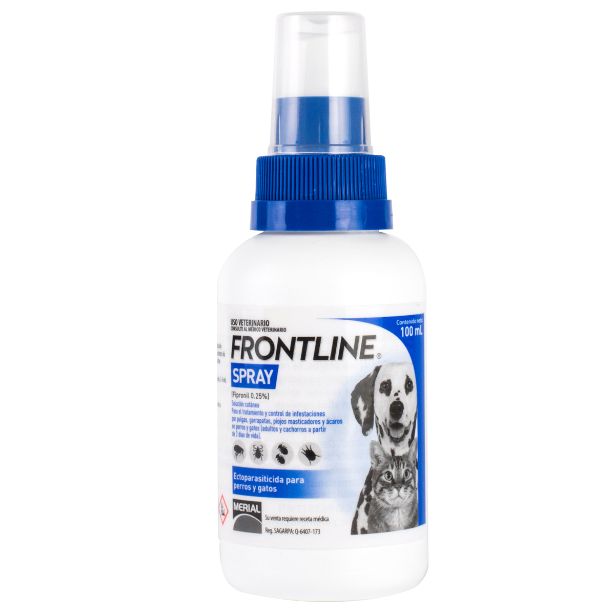 Frontline Spray Antiparasitario Externo para Perro y Gato, 100 ml