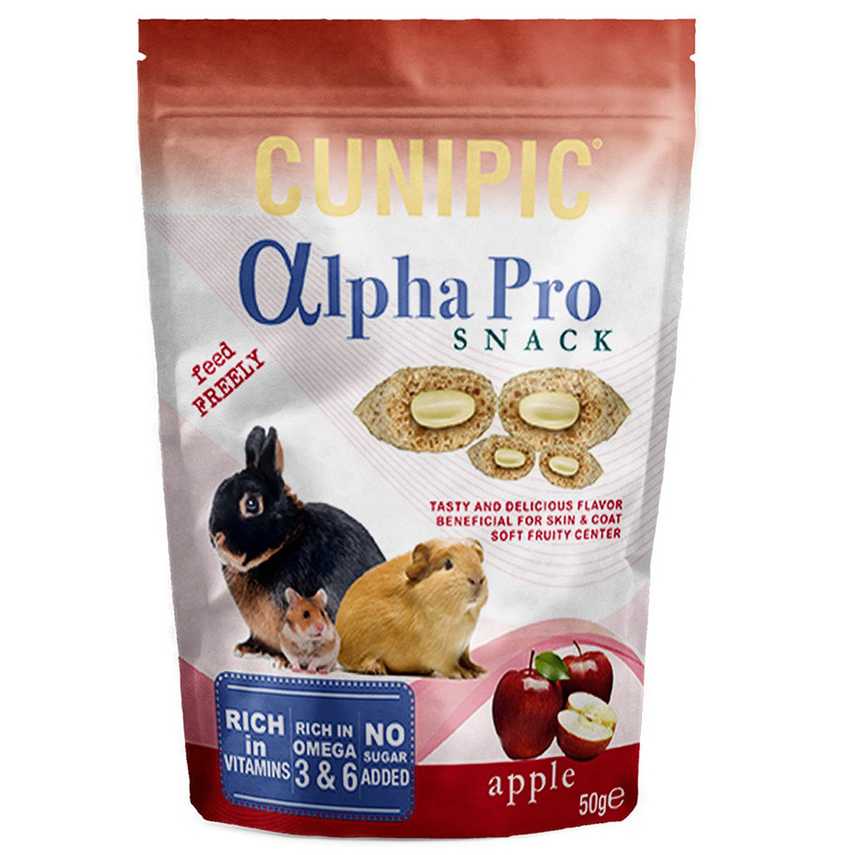 Cunipic Alpha Pro Snack de Manzana, 50 g