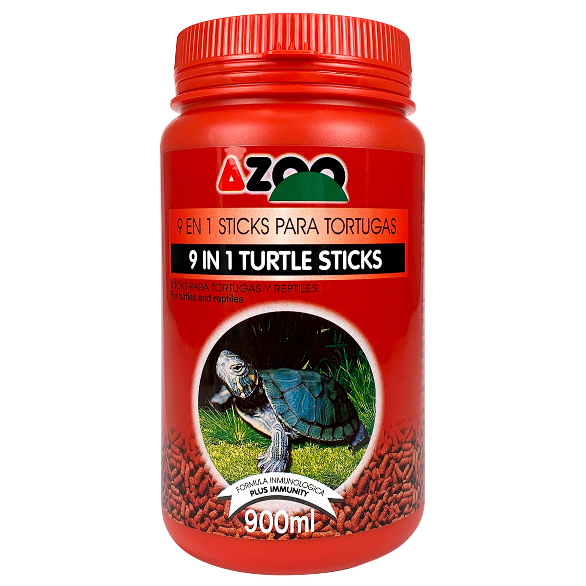 Azoo 9 en 1 Alimento Tipo Sticks Flotantes para Tortugas Acuáticas y Reptiles, 300 g